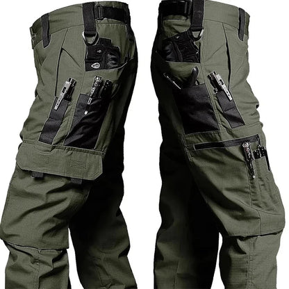 Men's Tactical Work Pants – Waterproof Outdoor Cargo Trousers with Multi-Pockets for Hiking & Workwear