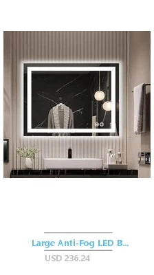 Crystal Crush Diamond Mirror 16x20 – Luxury HD Glass Wall Mirror for Bathroom, Bedroom & Entryway Home Décor Accent