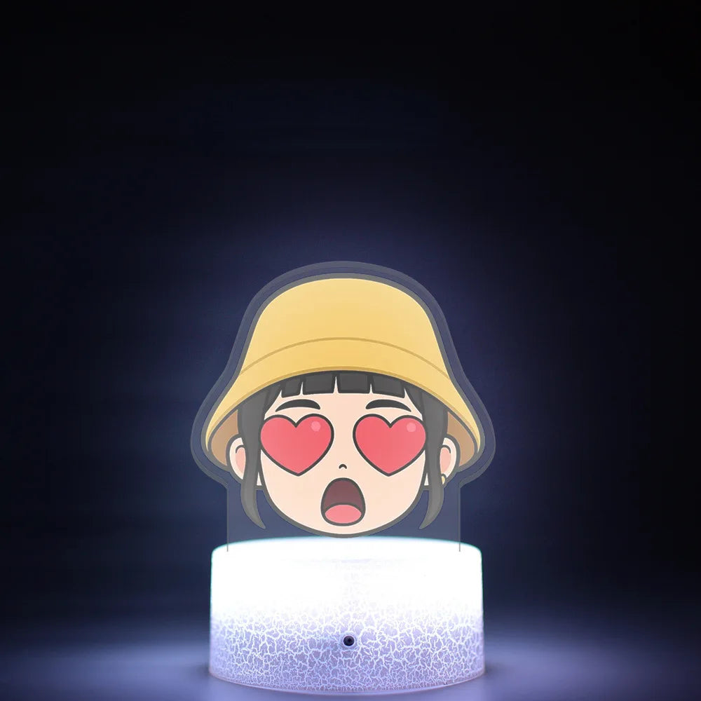 K-Pop Demon Hunters LED Night Light – Zoe, Mira, Rumi, Saja 16-Color Remote Control