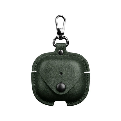 Leather Business Case for AirPods 4 – Luxury PU Headphone Cover with Hook
