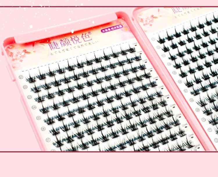 32 Rows Individual Eyelash Extensions – Professional Cluster Lashes for Grafting, Large Capacity by Flowerknow