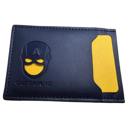 Leather Bat Wallet — Personalized Superhero Mask Card Holder, Bat ID Heroic Wallet Gift