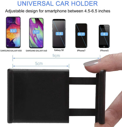 Universal CD Slot Phone Holder - 360° Adjustable Rotating Car Mount for iPhone Samsung Xiaomi Smartphones