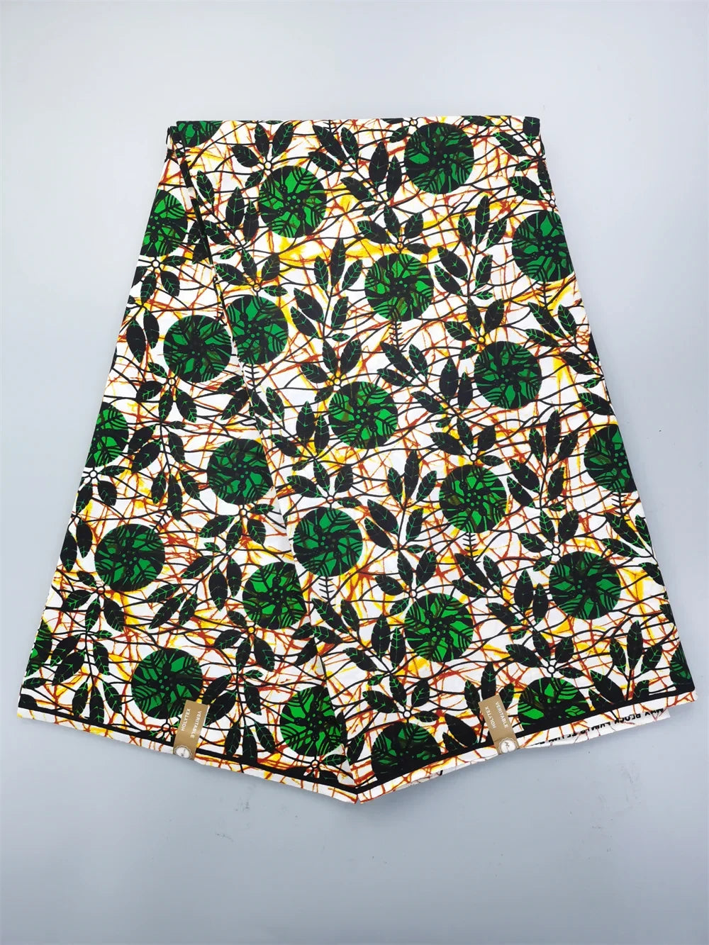 African Real Wax Ankara Fabric - 100% Cotton 6 Yards Nigerian Print Party Dress Sewing Material