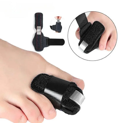 Finger & Toe Splint Brace — Hammer, Crooked & Claw Toe Straightener Stabilizer Support Wrap Tool