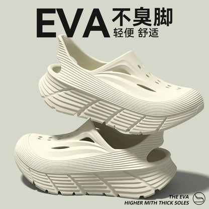 Men’s Summer EVA Slip-On Shoes - Non-Slip Breathable Outdoor Casual Slippers