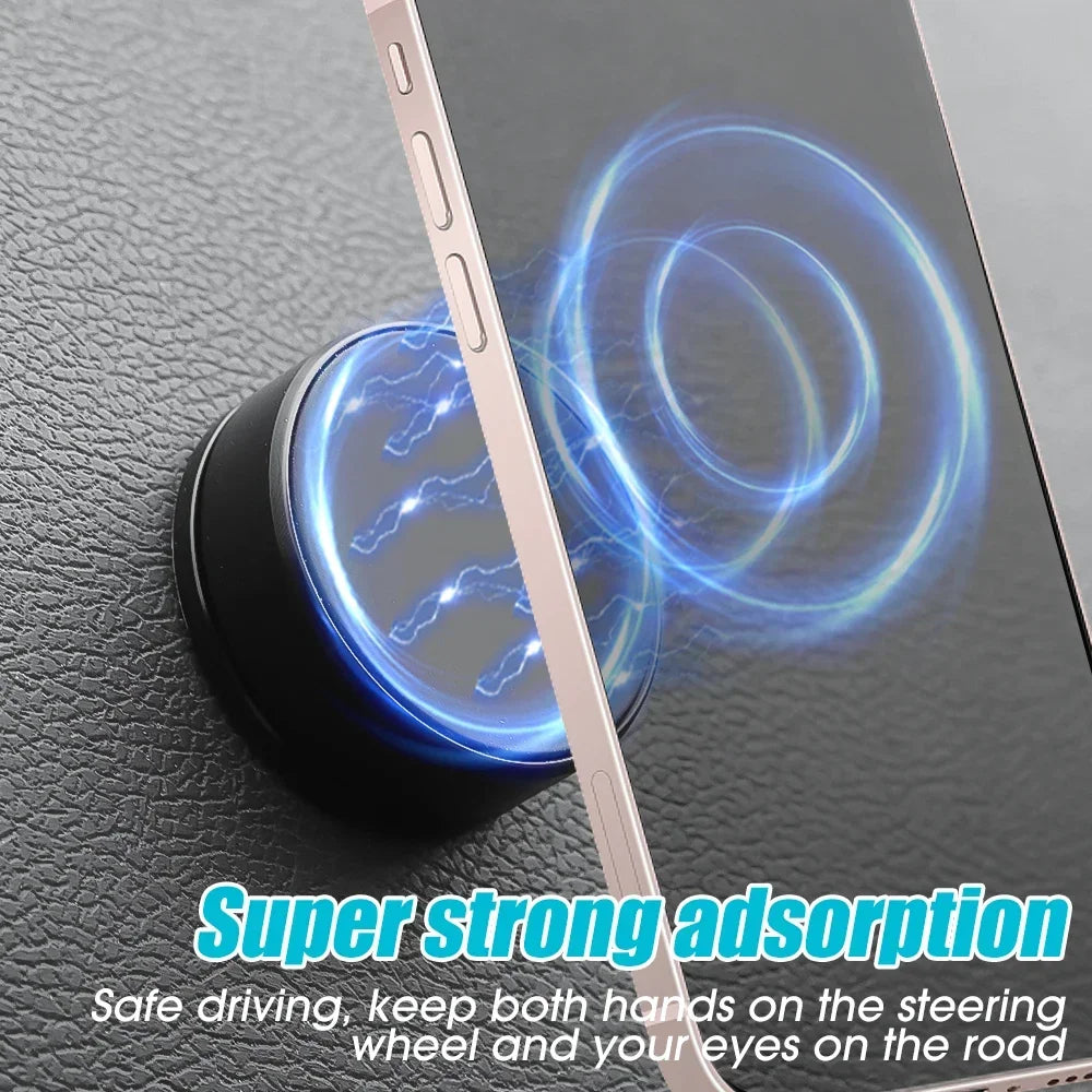 Magnetic Car Phone Holder – Steering Wheel Mobile Stand, Magnet Support Wall Holder for iPhone, Samsung, Xiaomi, Huawei