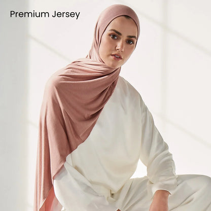 29 Color Jersey Hijab Scarf - Solid Cotton Stretch Muslim Head Wrap Turban Shawl