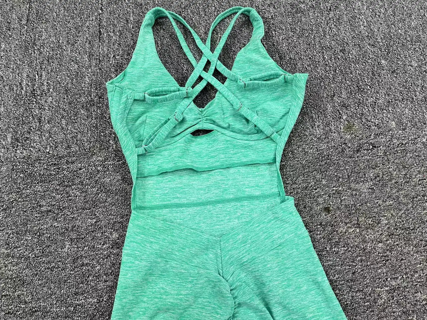 Women’s Black Sporty Jumpsuit – 2025 Workout Yoga Gym Set with Push-Up Fitness Overalls