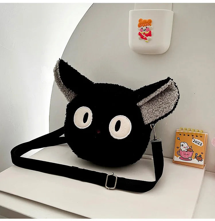 Japanese Kawaii Cartoon Plush Shoulder Bag – Small Crossbody Phone & Purse Bag for Women