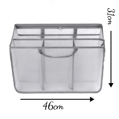 Beach Tote Organizer Insert – Lightweight Mesh Divider for XL Bogg Bags, Sandproof Multi-Compartment Storage Accessory