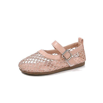 2025 Kids’ Summer Flats – Breathable Princess Shoes for Girls, Soft-Soled, Simple Fashion & Versatile Casual Wear
