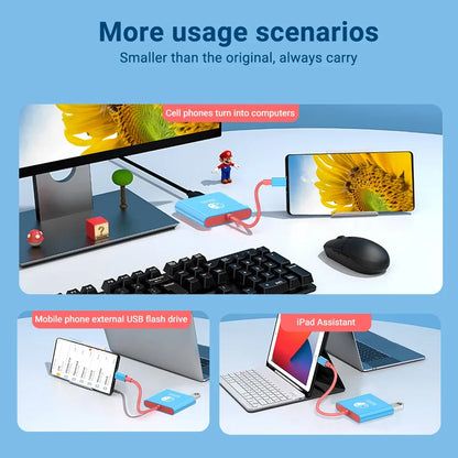 Switch Portable Type-C Docking Station – HDMI & USB 3.0 Hub, Compact Travel & Gaming Adapter