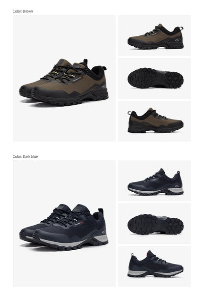 Baasploa Men’s Waterproof Hiking Shoes — Anti-Skid, Wear-Resistant Outdoor Travel Sneakers