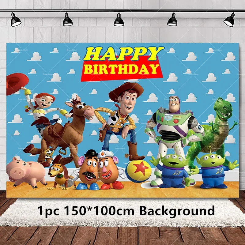 Disney Buzz Lightyear Foil Balloon – Toy Story Latex Party Decoration & Cake Topper for Kids