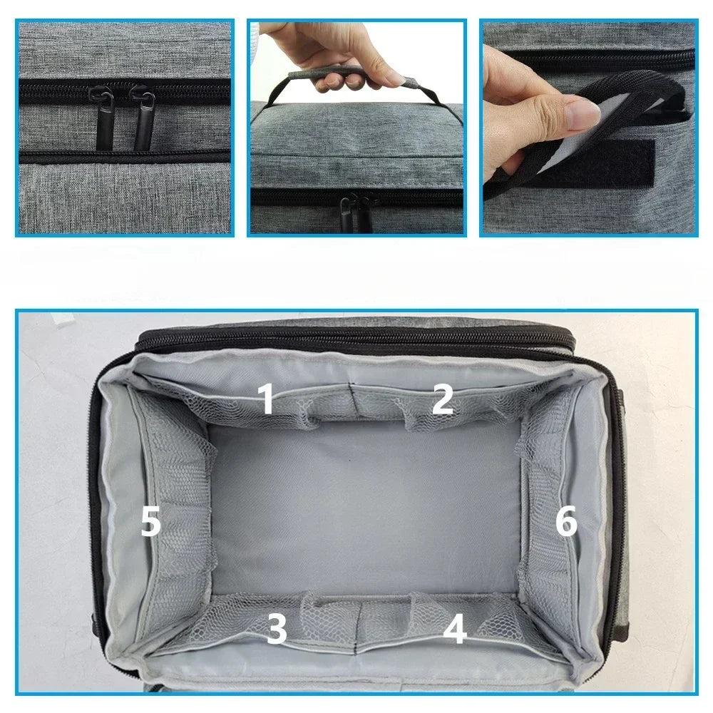 Travel First Aid Kit Bag – Multifunctional Medical Storage Organizer with Layered Medicine Boxes for Home & On-the-Go