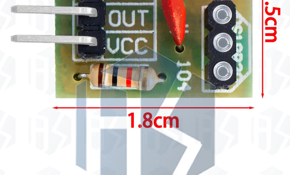 KY-008 650nm Laser Transmitter Module – Laser Sensor Receiver Kit, Non-Modulated Tube Module