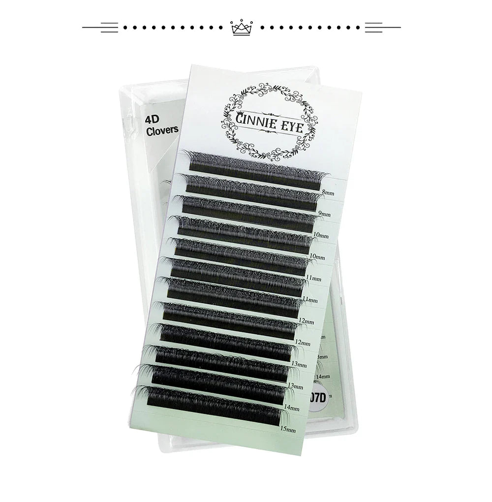 4D-5D W Eyelash Extension – Fluffy Volume Mink & Faux Mink Premade Fans, Dolly Hybrid 3D Lashes