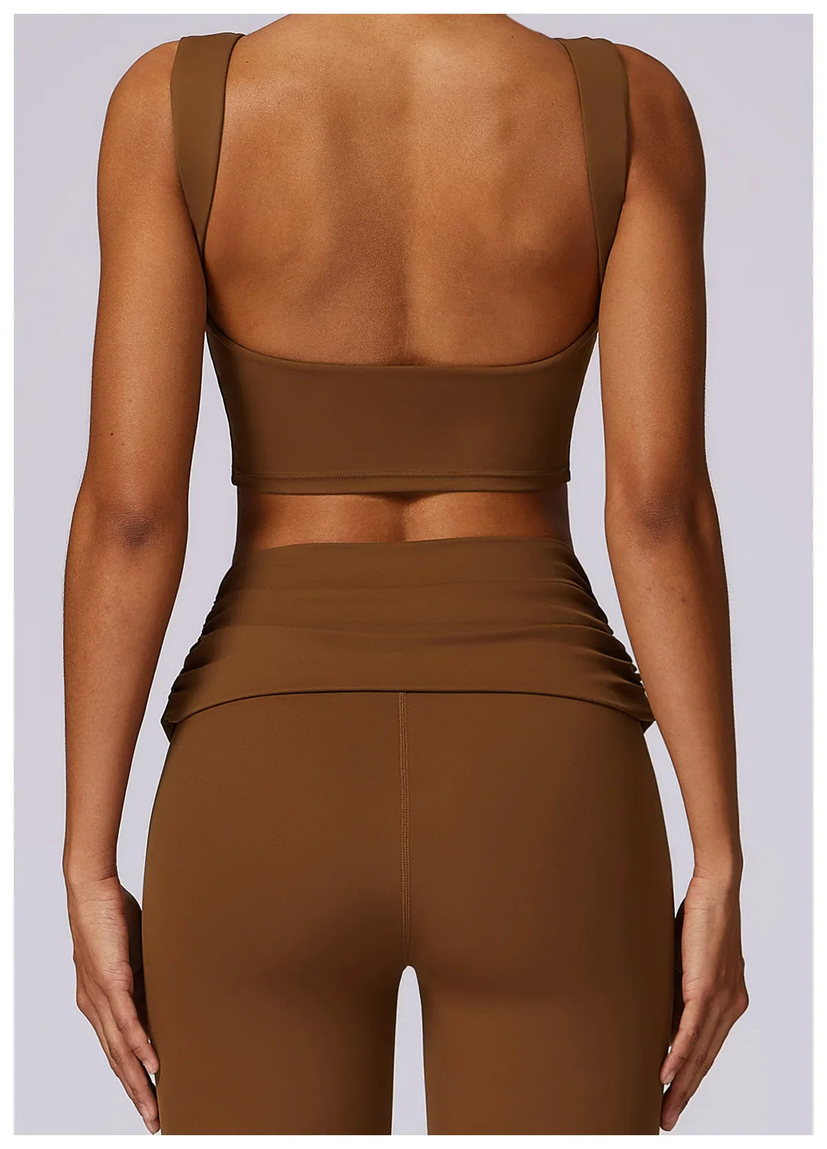 NCLAGEN Women’s High-Support Sports Bra – Breathable Open-Back Yoga & Fitness Tank Top with Removable Pads