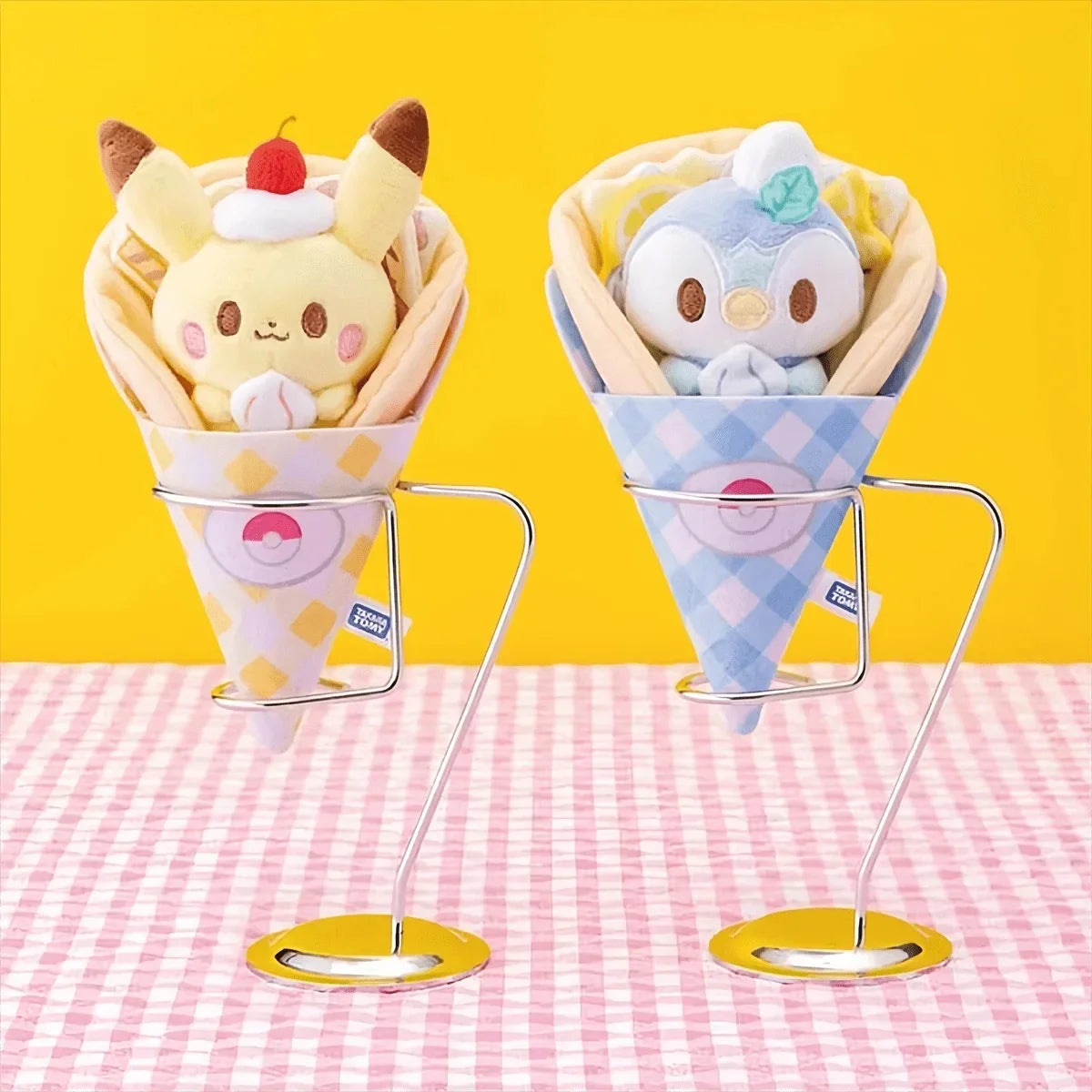 Pikachu & Piplup Plush Dolls - Cute Anime Stuffed Toy Figures for Birthday Gifts Festival Decor & Collectors