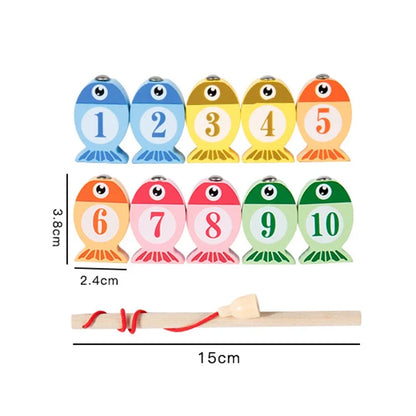 Wooden Fishing Game for Kids - Educational Alphabet & Number Learning Toy, Interactive Early Learning Gift