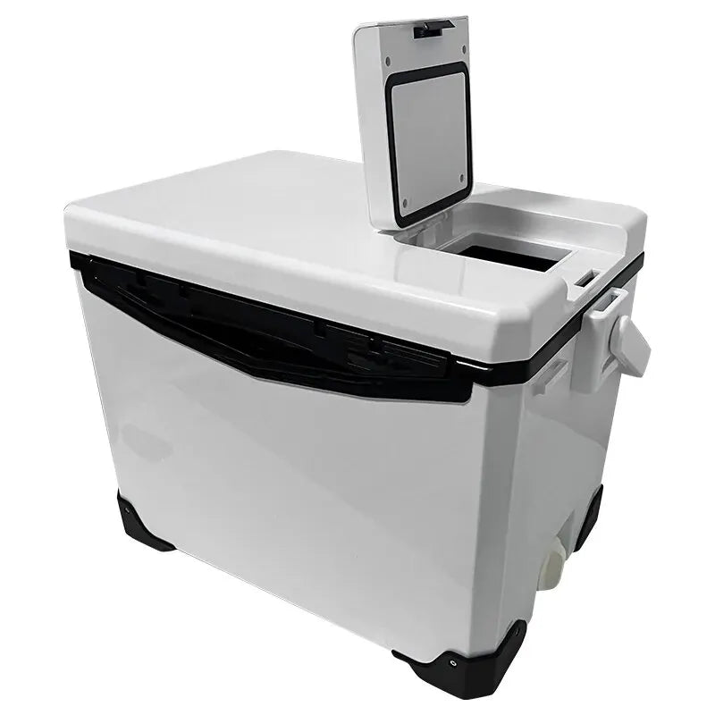 Fishing Cooler Box - Portable Insulated Fish Storage & Tackle Gear Box with Air Holes