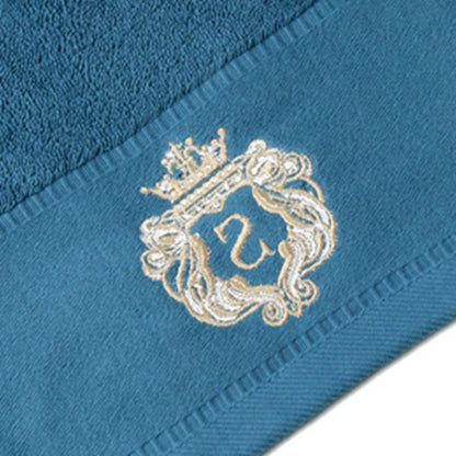 1/5/10PCS Cotton Towels Set – Hand Face Bath Towels 35x75cm & 70x140cm Soft Absorbent Sports Gift Towels Blue White