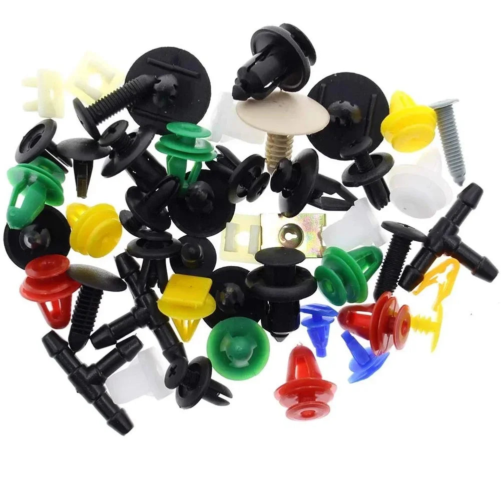 Universal Car Bumper & Door Panel Clips – Auto Fastener Rivets Retainer for All Vehicles