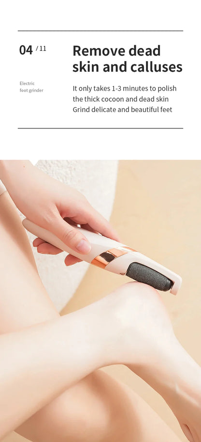 HOMFISH Electric Foot Grinder – Automatic Callus Remover Pedicure Machine for Smooth and Beautiful Feet