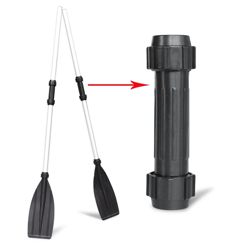2 Pcs Aluminum Alloy Detachable Float Oars – Canoe Paddle Blade Replacement for Boat & Rafting