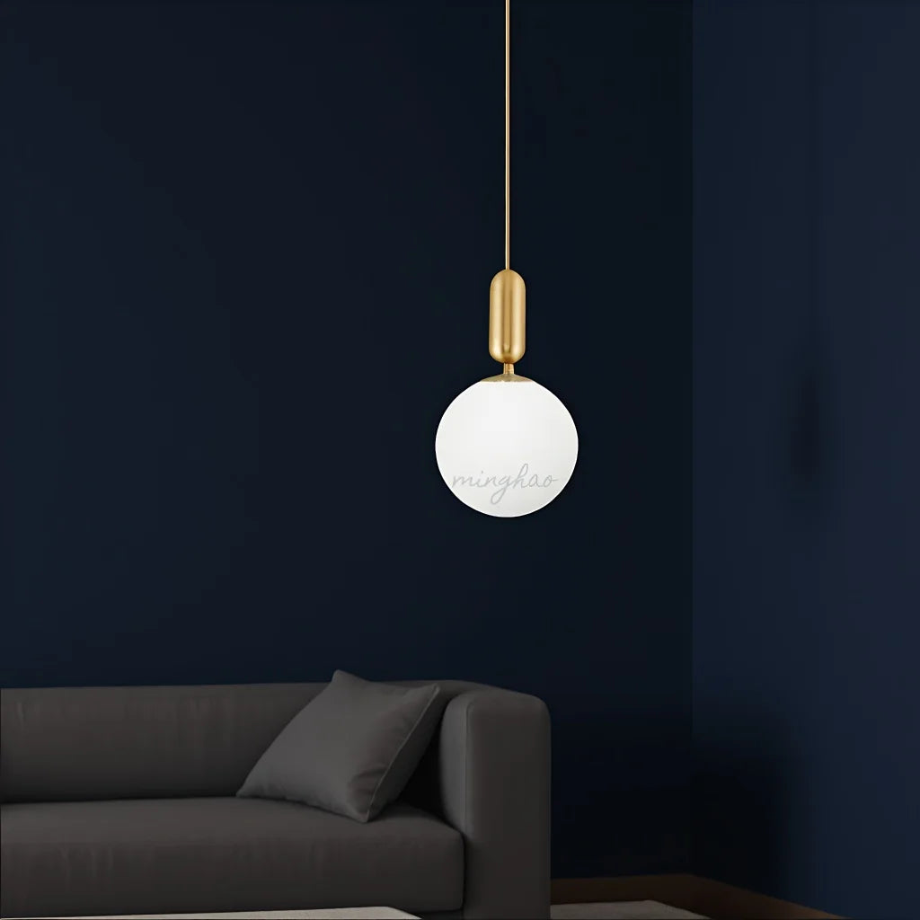 XCLuuHY Nordic Pendant Light - Modern Glass Ball Hanging Lamp for Living Room, Bedroom & Dining Room Decor