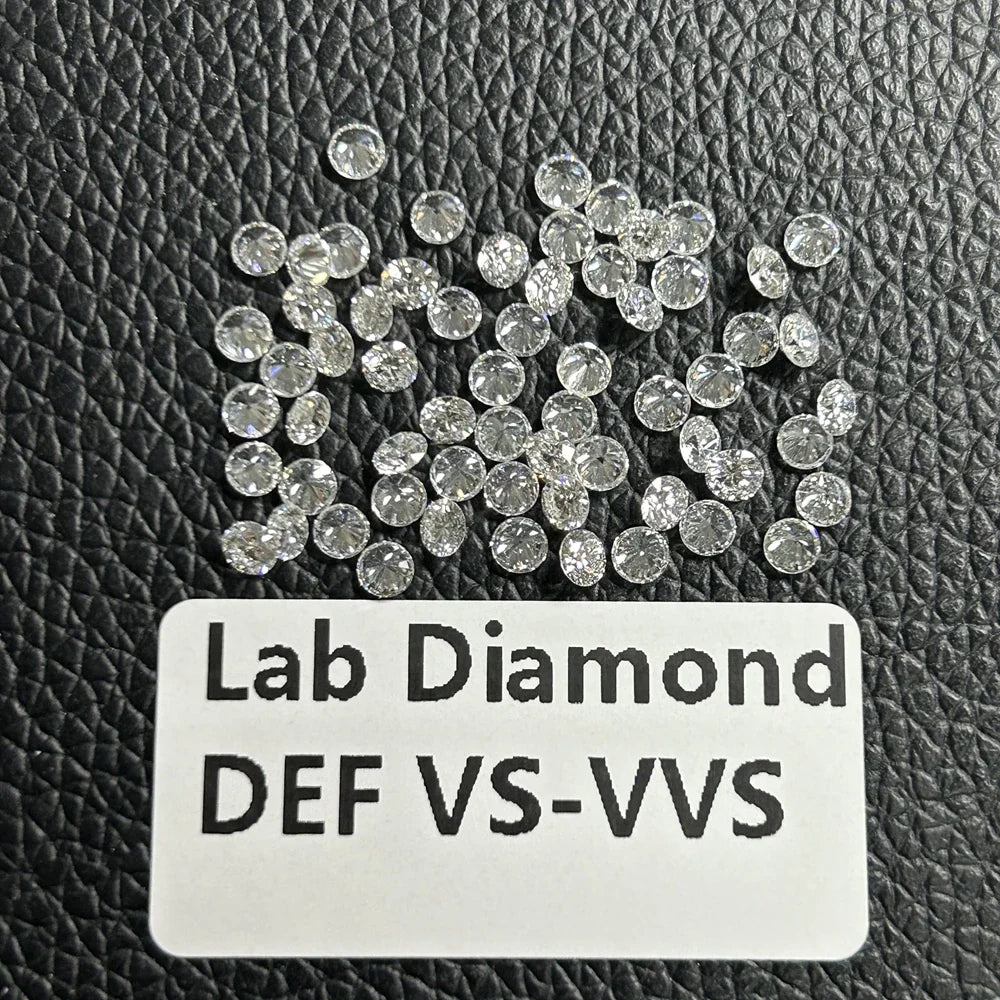 0.1–5CT Super White Lab-Grown Diamond Loose — IGI/GIA Certified, HPHT & CVD, DEFG VVS-SI, Diamond Tester Approved for Wedding Jewelry