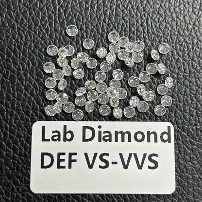 0.1–5CT Super White Lab-Grown Diamond Loose — IGI/GIA Certified, HPHT & CVD, DEFG VVS-SI, Diamond Tester Approved for Wedding Jewelry