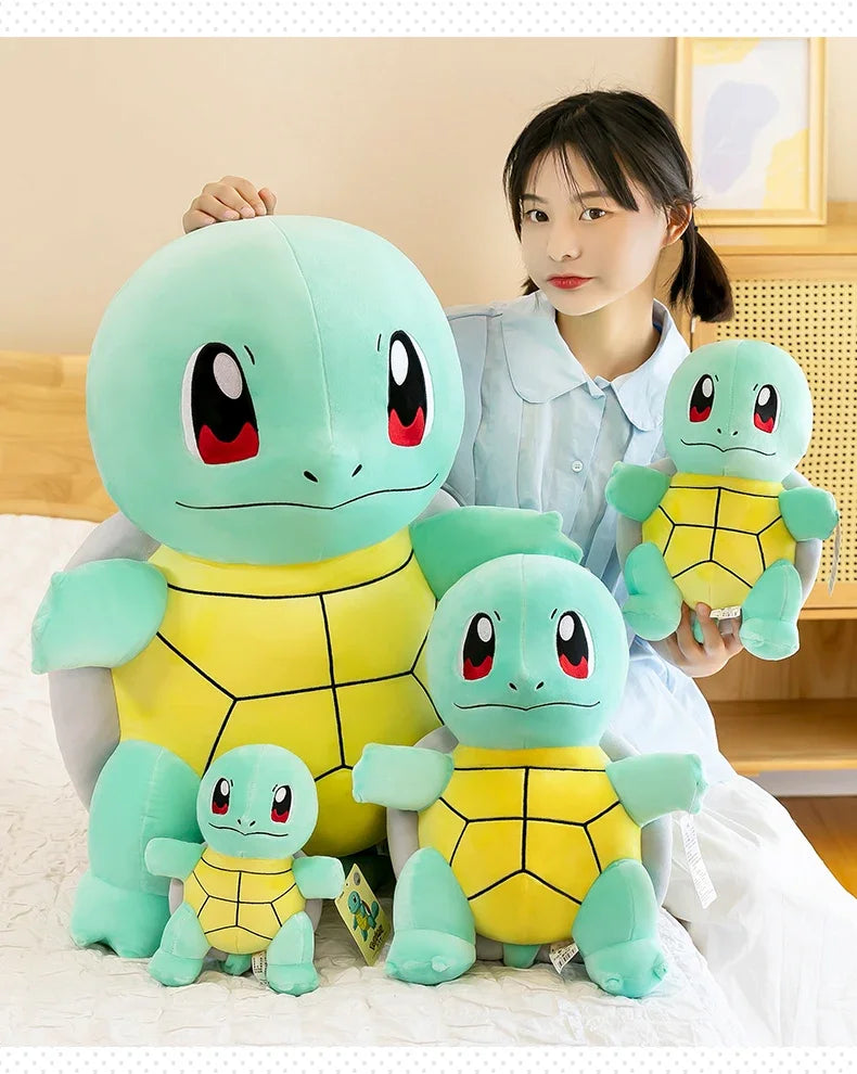 45cm Squirtle Plush Doll – Large Kawaii Pokémon Stuffed Turtle Pillow, Cute Christmas Gift Toy for Boys & Girls