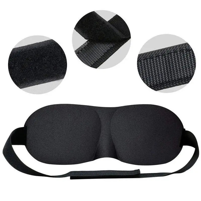 3D Sleeping Eye Mask – Soft Padded Travel Blindfold for Rest, Relaxation & Eye Comfort