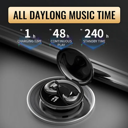 B13 Bluetooth 5.3 Sleep Earphones – Wireless Touch Control Headset Earbuds, Comfortable Fit for All Mobile Phones
