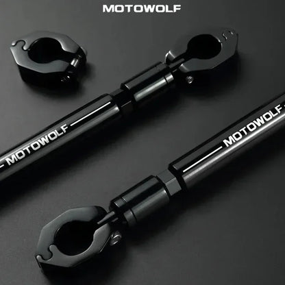 22mm CNC Aluminum Motorcycle & Scooter Crossbar – Reinforced Mount Bracket for Phone, GPS, Spotlight & Headlights