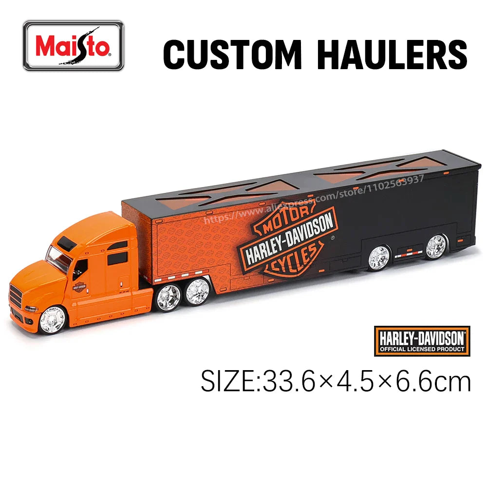 Maisto 1:64 Mack Anthem & LoneStar Trailer Model — Alloy Diecast Transport Simulation Car Collection