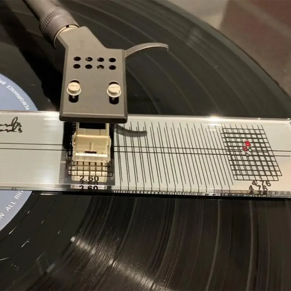 LP Vinyl Stylus Azimuth Gauge — Cartridge Calibration Ruler for Turntable Tonearm Adjustment