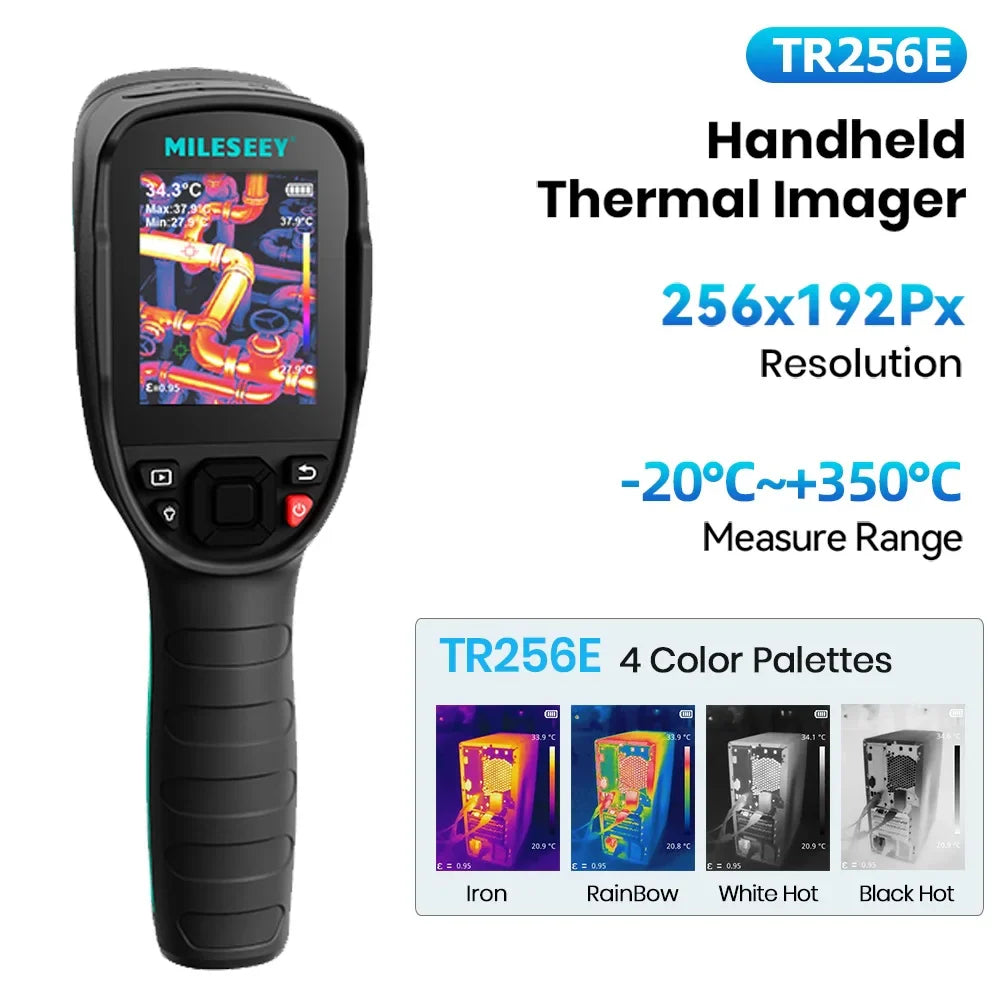 EMILESEEY TR256E/B Thermal Imager Camera 256x192 - Infrared Temperature Meter for PCB and Pipeline Repair Detection