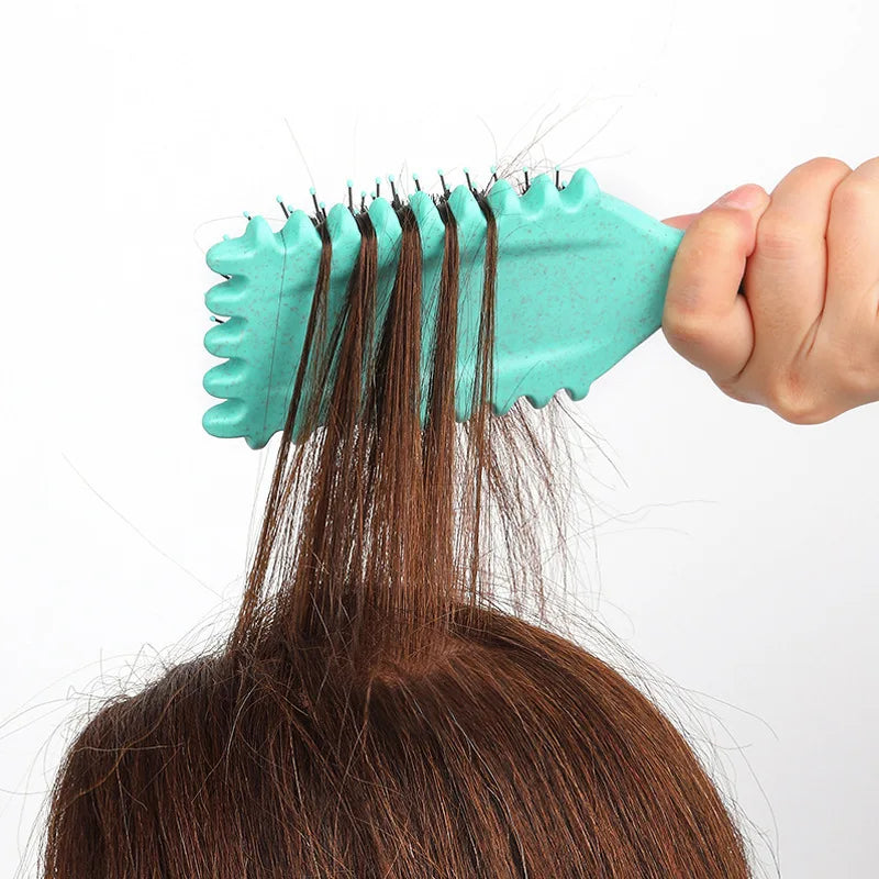 Salon Curly Hair Styling Brush – Detangling & Shaping Tool for Men’s and Women’s Curls