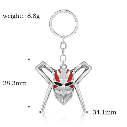 Bleach Ichigo Kurosaki Keychain Necklace - Anime Cosplay Pendant Charm for Men & Women Backpack Jewelry Gift
