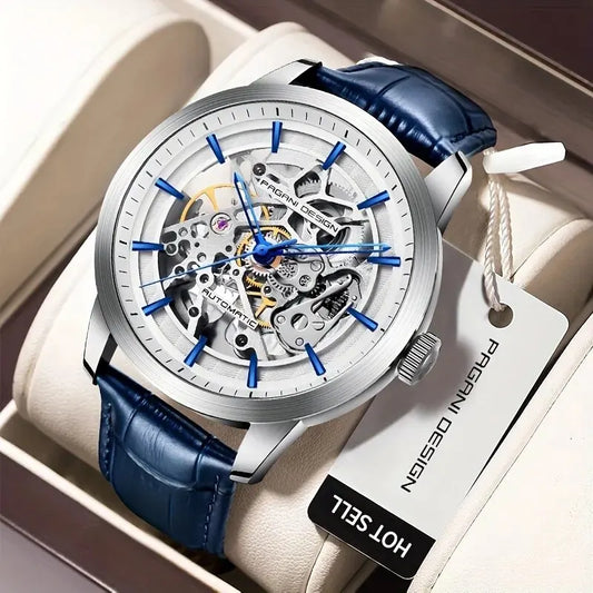2024 PAGANI DESIGN Men's Luxury Automatic Mechanical Watch – Stainless Steel Waterproof Sports Leather Timepiece