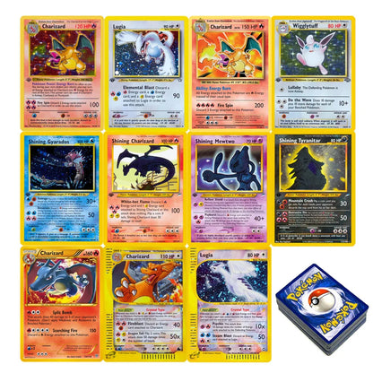 1996 Pokémon 1st Edition Base Set Flash Cards – Shining Charizard, Lugia, Wigglytuff Collection, PTCG Proxy Cards