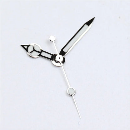 High-Quality Watch Hands – Polished Silver 12.5×12×8mm, C3 & BGW9 Green/Blue Luminous for NH35, NH36, NH34 Movements