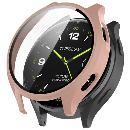 Xiaomi Watch 2 Screen Protector Case – All-Around Hard PC Bumper with Tempered Glass Protective Cover Accessories for Smartwatch
