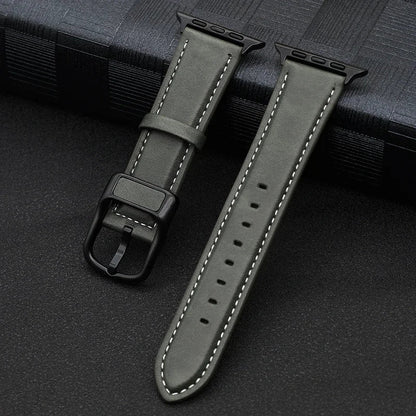 PU Leather Apple Watch Band - Premium Wrist Strap Bracelet for iWatch Series 4 5 6 SE 7 8 9 10 Ultra 49mm 40mm 41mm 42mm 44mm 45mm 46mm