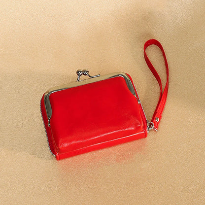Lonny 4-Inch Zip-Up Card Holder – Women’s Buckle Coin Purse Clutch, Cross-Border Supply