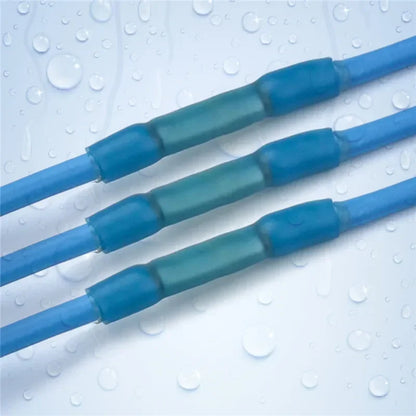 Blue Heat Shrink Butt Connectors - 25/50/100PCS Insulated Electrical Wire Crimp Terminals for 16-14 AWG Cable Repair & Splicing