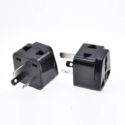 Universal 2-in-1 Plug Adapter – CN, US, UK, EU to AU Converter Socket for Australia & New Zealand Travel, 10A (White/Black)